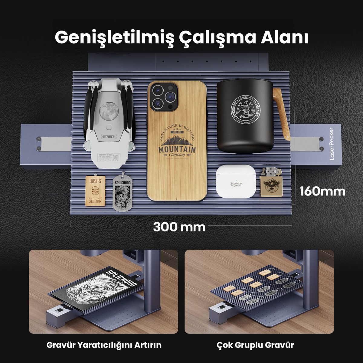 LaserPecker LP4 Basic - Lazer Gravür Kazıyıcı | LaserPecker Türkiye