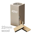 LX2 40W Diyot Lazer Modülü — 22mm ahşap tek geçiş
