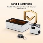 LaserPecker LX2 40W Diyot + 2W Fiber- Döner Aparatlı Lazer Kesim ve Gravür Makinesi - Görsel 10