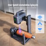 LaserPecker LP2 Plus döner aparat ile her şekle gravür